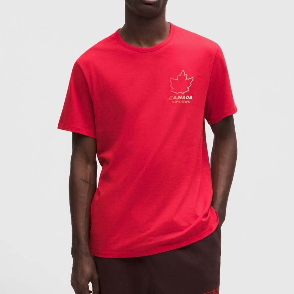 Lululemon Team Canada Men's Cotton Jersey Graphic T-Shirt